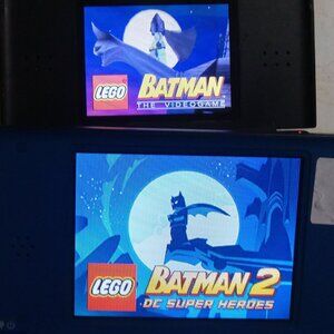 Lego Batman 1 + 2 Bundle Tested Nintendo DS Video Games + Case